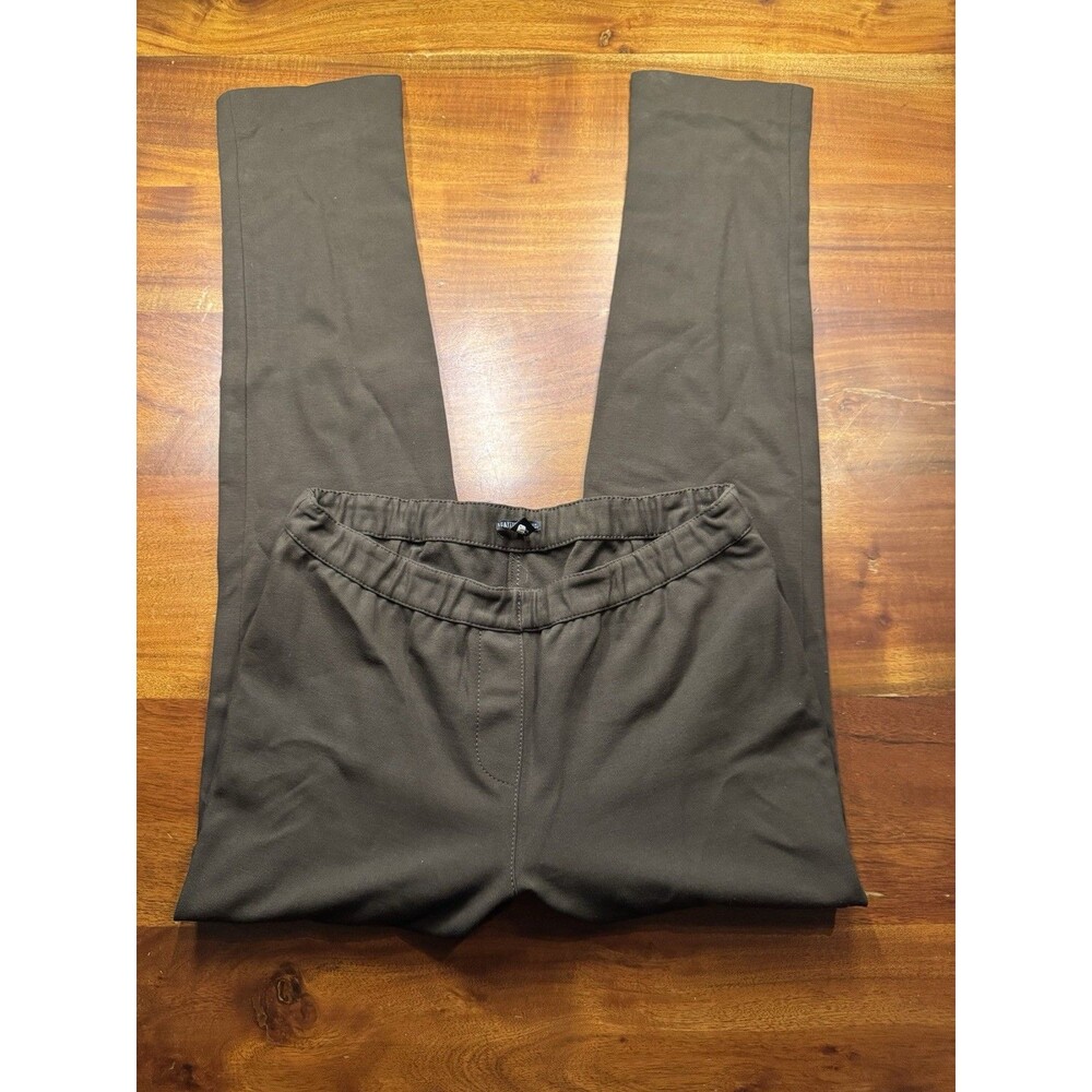 Lafayette 148 NY Women’s Brown Slim Straight Stretch Career Office Pants Sz M